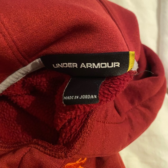 Under Armour Red Hoodie Size SM - Picture 2 of 12